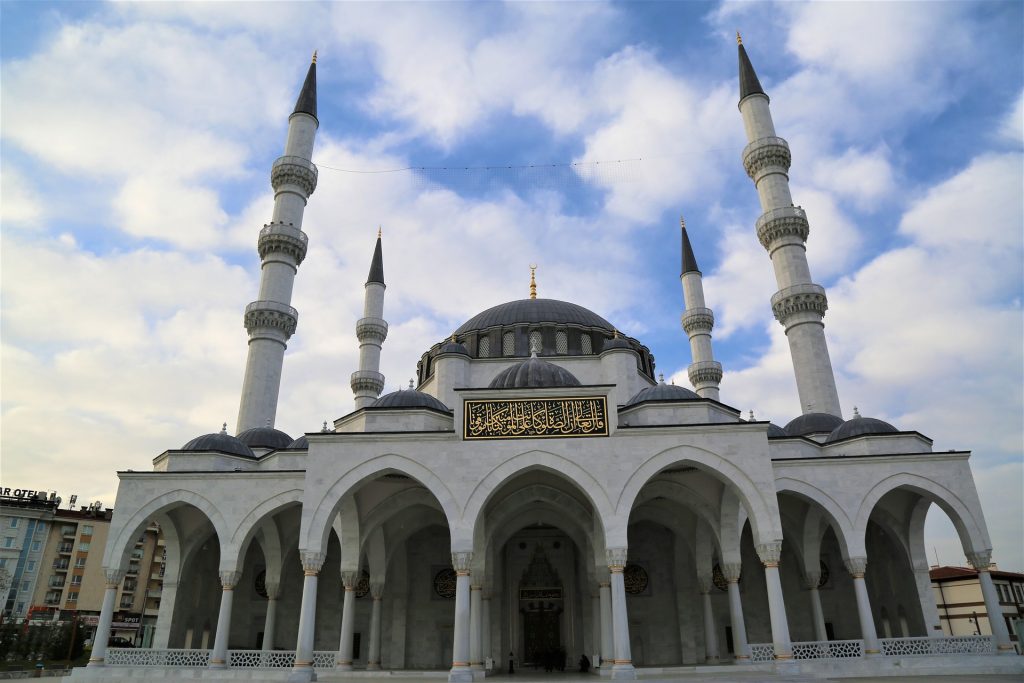 Portico of an Ottoman era mosque in Turkey